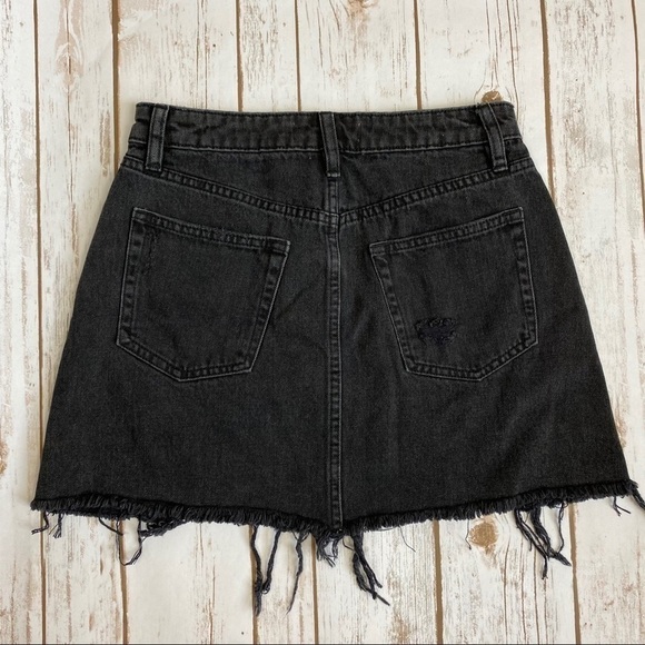 Free People Denim A-Line Skirt Size 26‎ - Picture 7 of 14